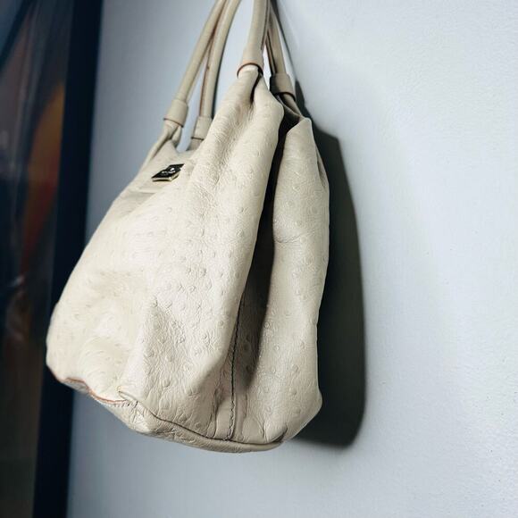 KATE SPADE New York Stone Ostrich Embossed Overlap Closure Shoulder Bag - Picture 12 of 12